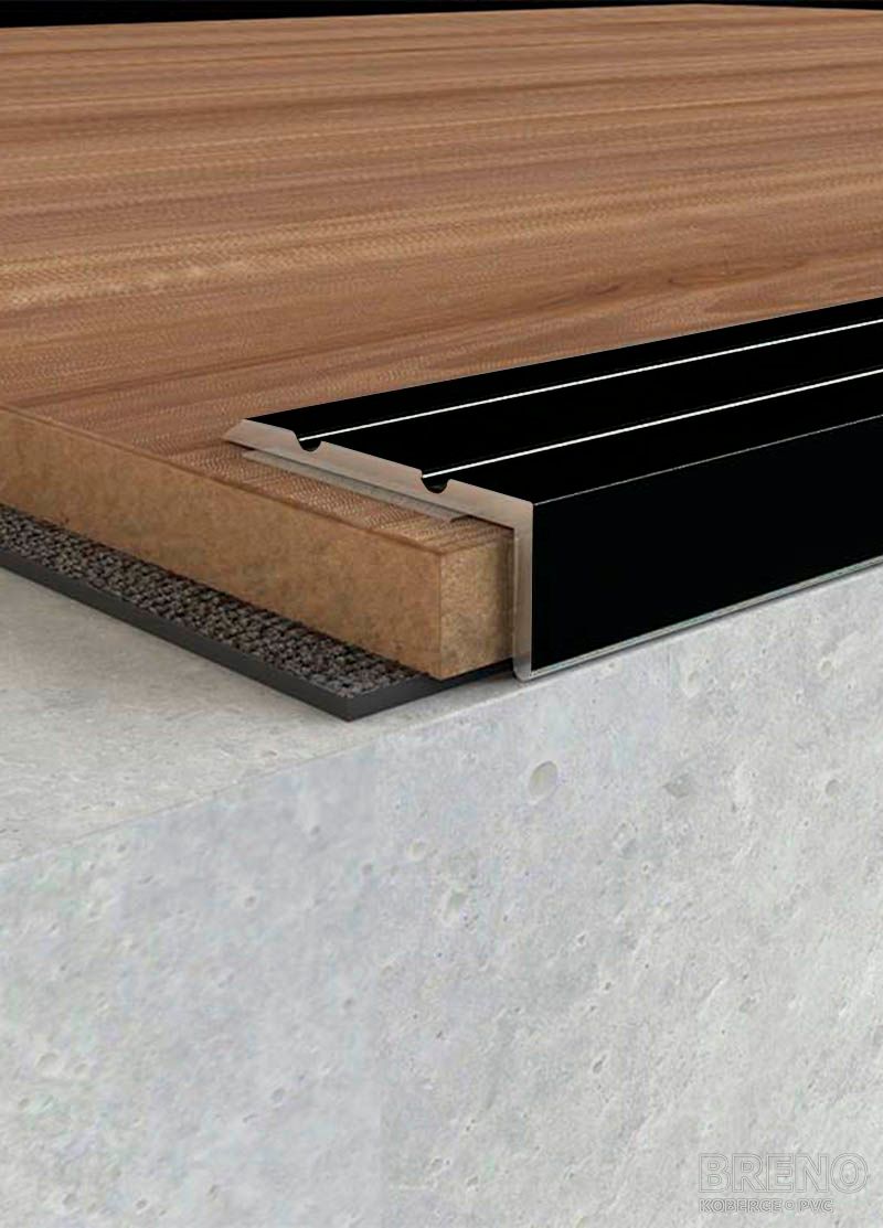 Schodová hrana DP31/S bronz - samolepicí