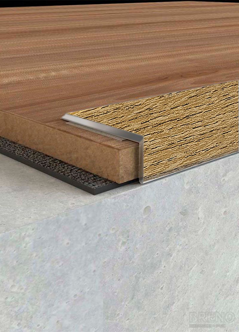 Schodová hrana DP31/S dub cognac - samolepicí