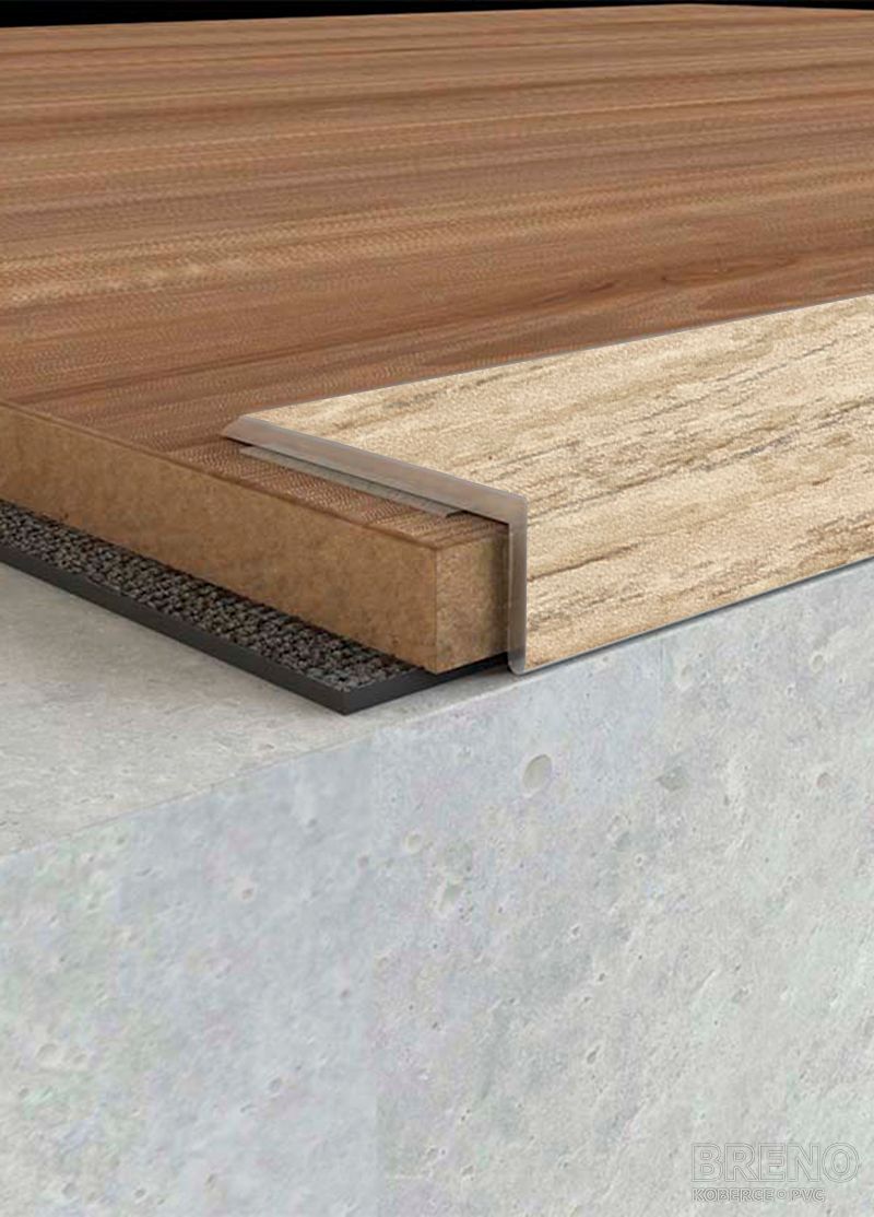 Schodová hrana DP31/S dub - samolepiaci