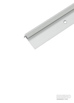 Schodová hrana DP32 stříbro mat - vrtaná