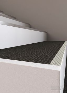 Schodová hrana DP33 nerez - vrtaná