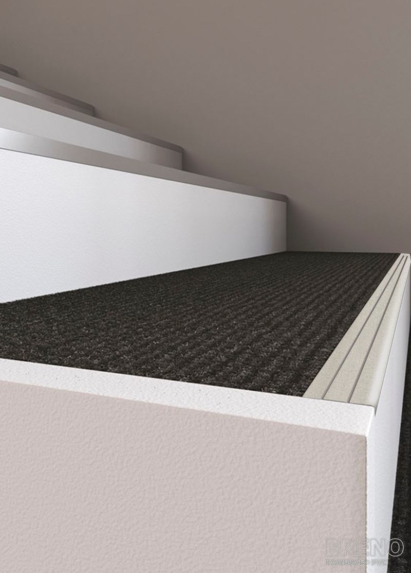 Schodová hrana DP36/S nerez - samolepiaci