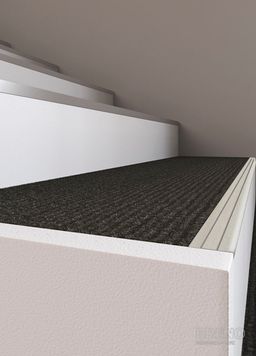 Schodová hrana DP36/S nerez - samolepiaci