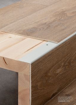 Schodová hrana DP40 striebro mat - vŕtaná