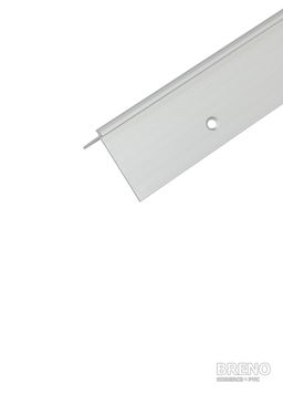 Schodová hrana DP40 striebro mat - vŕtaná