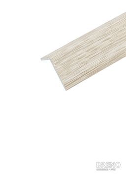 Schodová hrana dub bílý - samolepicí