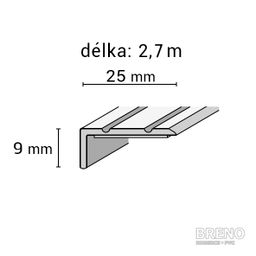 Schodová hrana javor - samolepicí