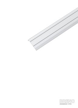 Schodová hrana striebro - samolepiaci