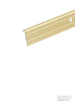 Schodová hrana zlato - vŕtaná