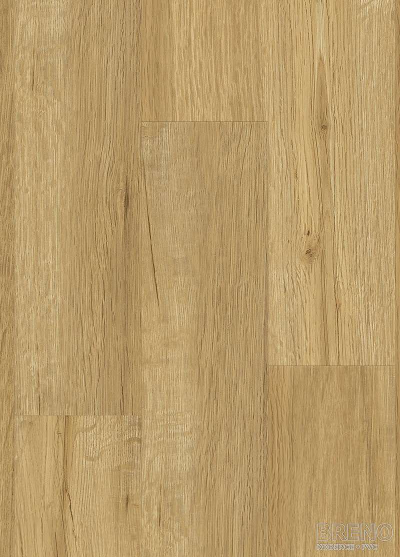 Vinylová podlaha SENSO 55 RIGID ACOUSTIC CLICK 837 Columbia dekor dřeva se zlatým tónem