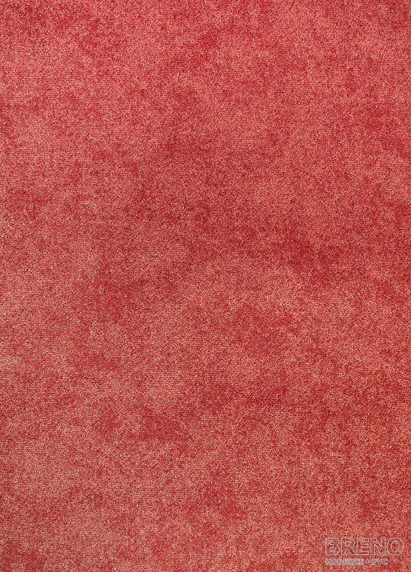 Metrážový koberec SERENADE 316 (Ultratex) červený melír s leskem