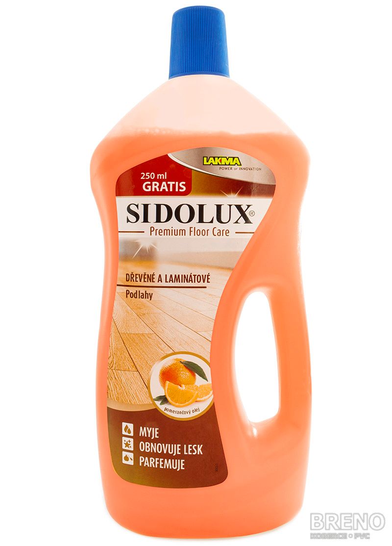 SIDOLUX PREMIUM FLOOR CARE na dřevěné a laminátové podlahy - pomerančový olej