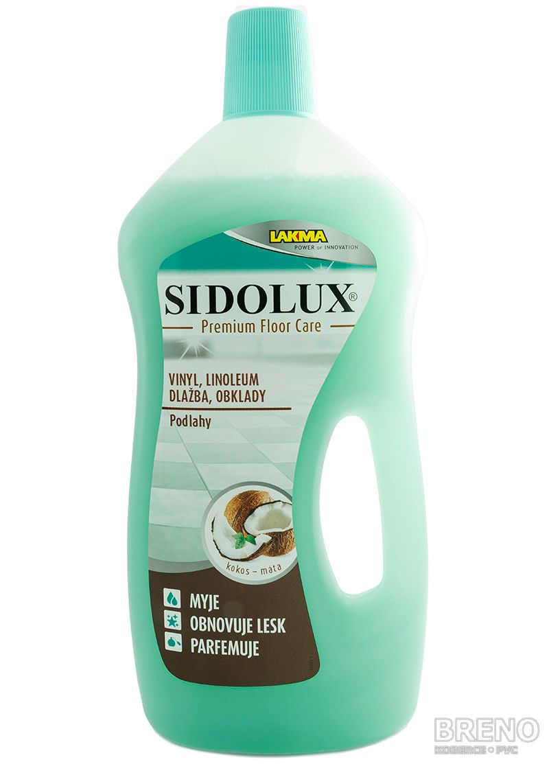 SIDOLUX PREMIUM FLOOR CARE na PVC, LVT, dlažbu - kokos/mäta