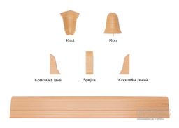 SLK50 lišta 5106936 W134 buk tmavý