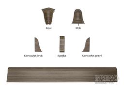 SLK50 lišta 5106943 W161 akácie tmavá