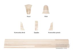 SLK50 lišta 5106971 W217 ořech oliv