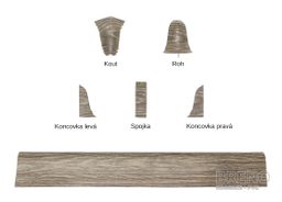 SLK50 lišta 5106984 W462 dub tamari