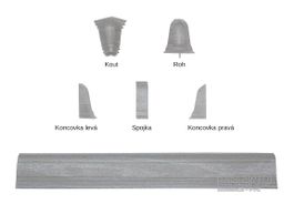 SLK50 lišta 5107006 W647 dub stirling