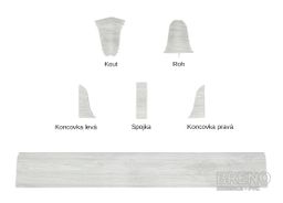 SLK50 lišta 5107007 W648 white oak