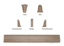 SLK50 lišta 5107009 W650 dub burbon