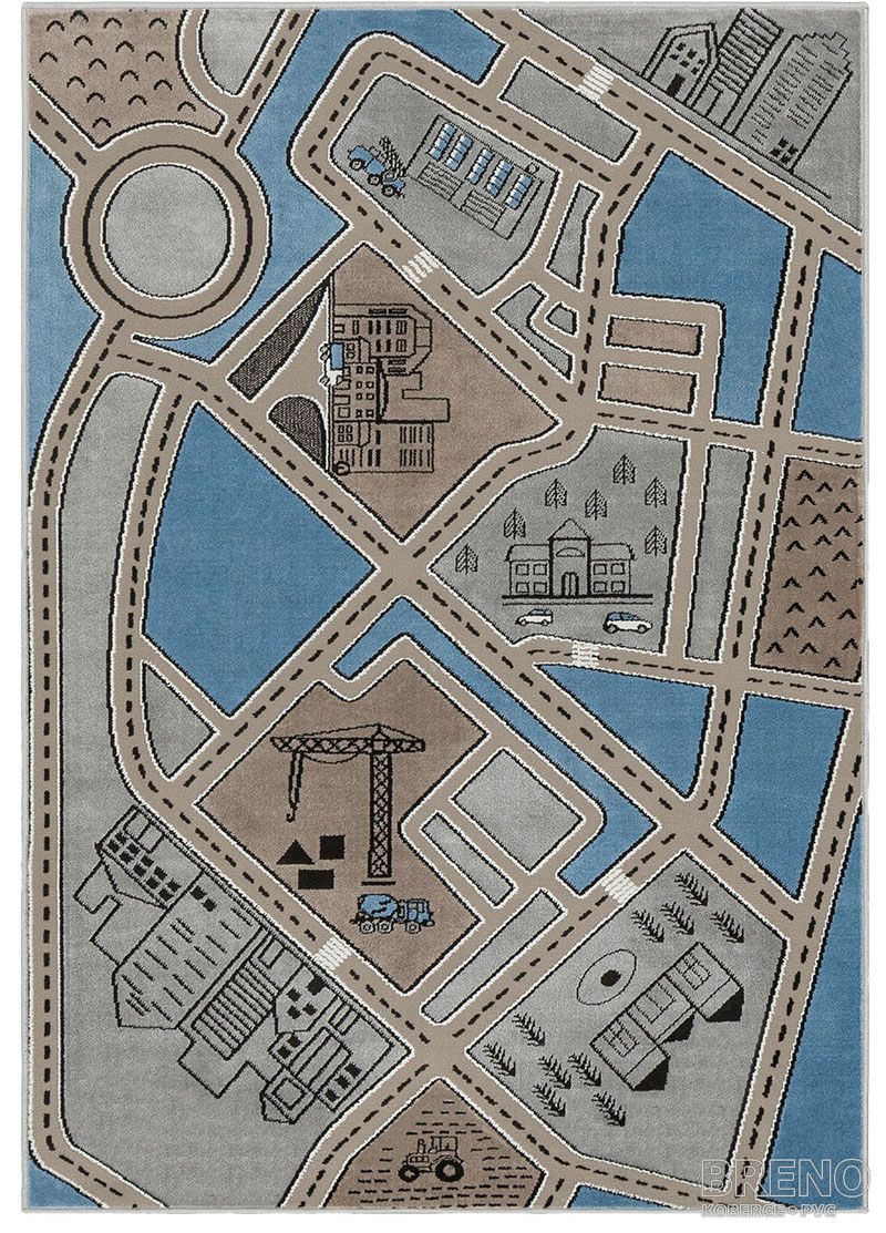 Kusový koberec SOFT FERAN P Grey