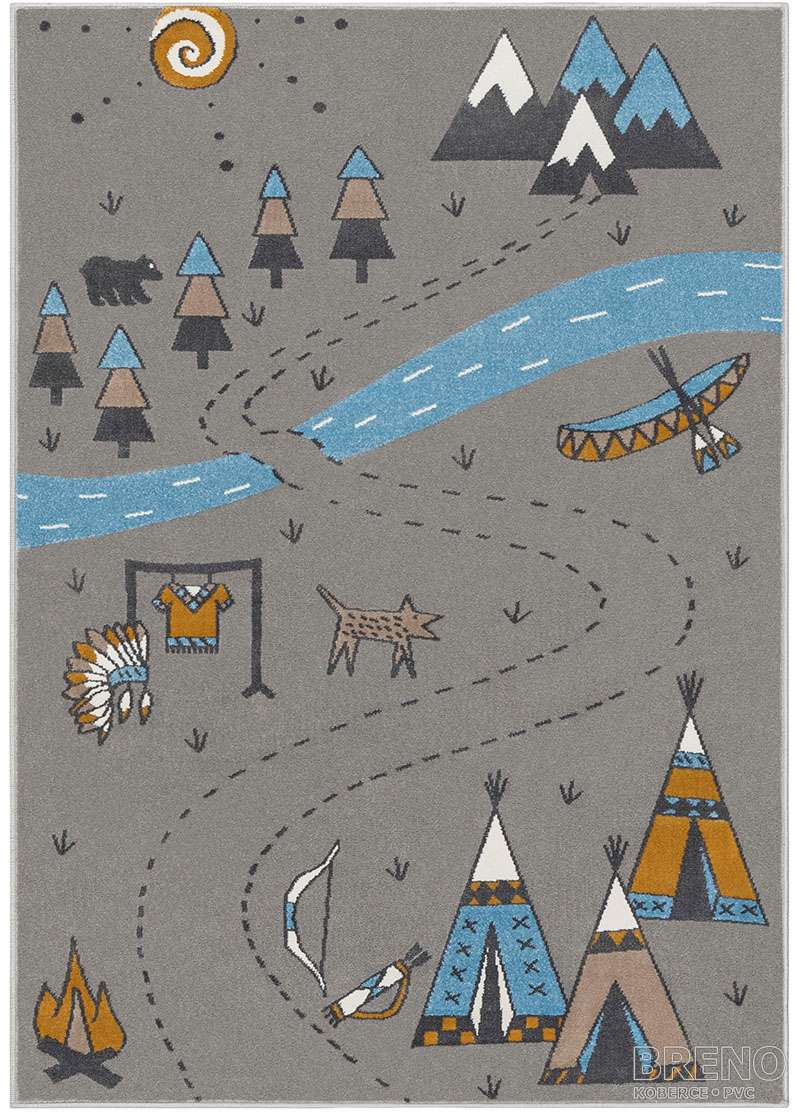 Kusový koberec SOFT INDIAN Grey