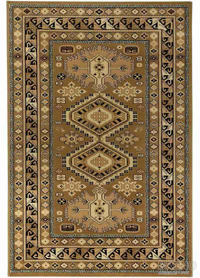 Kusový koberec SOLID 61/OEO – zlatohnědý orientální vzor