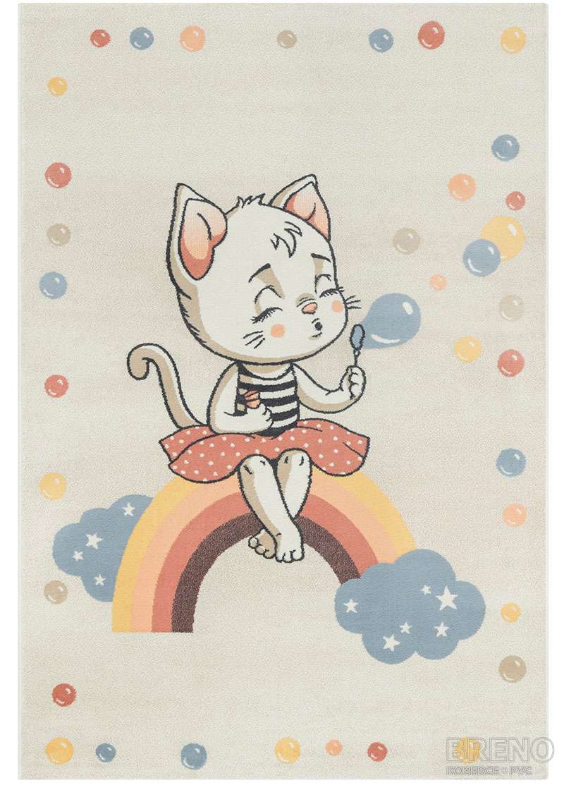 Kusový koberec SUNNY KIDS 06/WBW kočička na duze