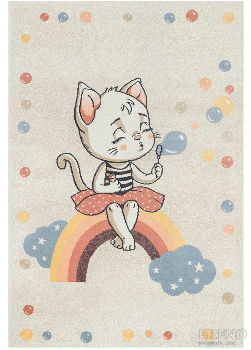 Kusový koberec SUNNY KIDS 06/WBW kočička na duze