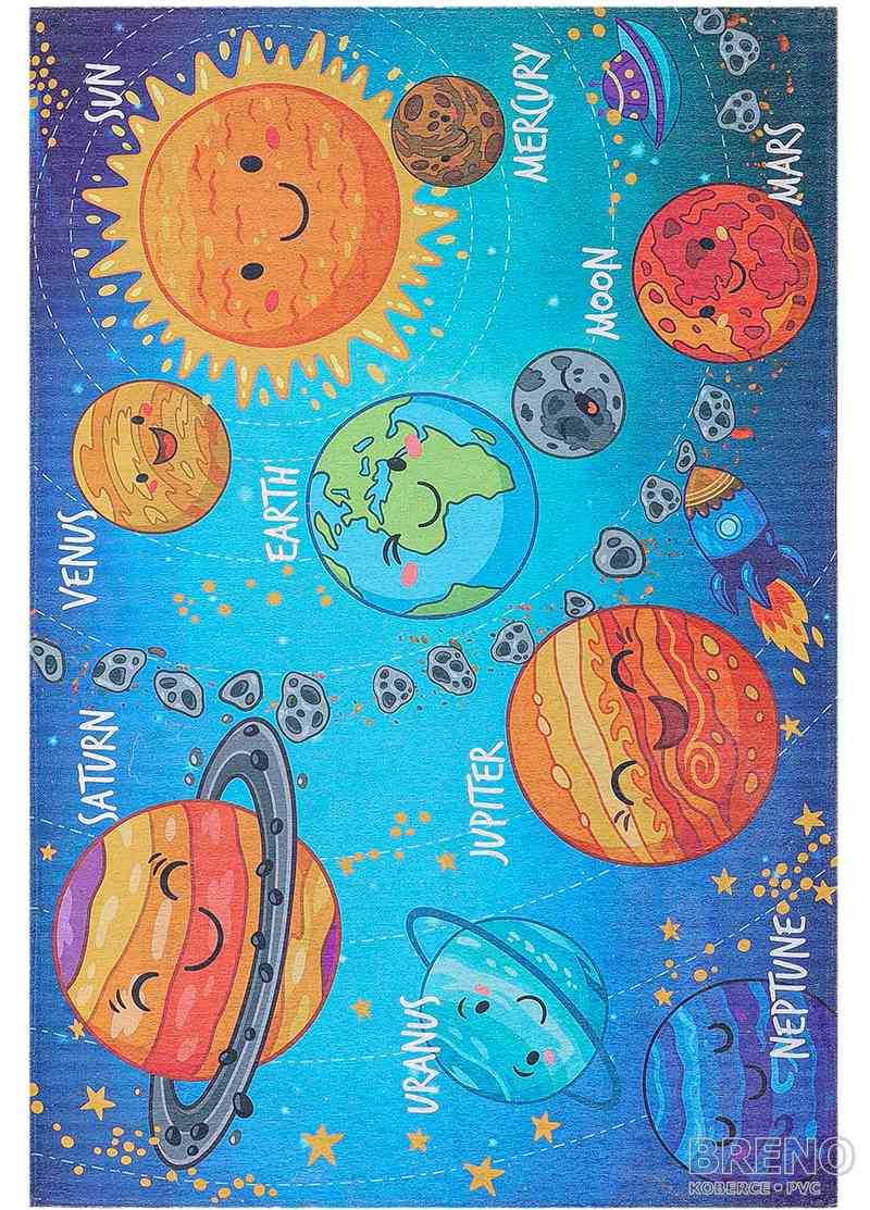Kusový koberec TORINO KIDS 230/solar system