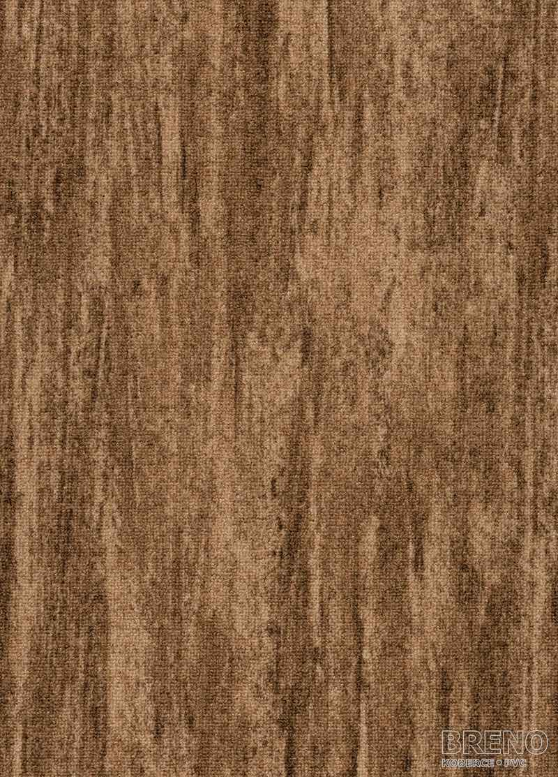 Metrážny koberec TROPICAL 40 tmavo hnedá s mramorovaním