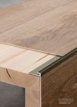 Ukončovací profil bronz - vrtaný