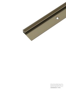 Ukončovací profil bronz - vrtaný