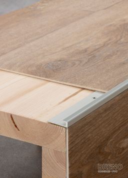 Ukončovací profil striebro - vŕtaný