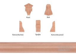 USL50 Kob.lišta 5107990 873A rosé dekor