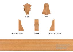 USL50 lišta 5107985 657 buk prírodný