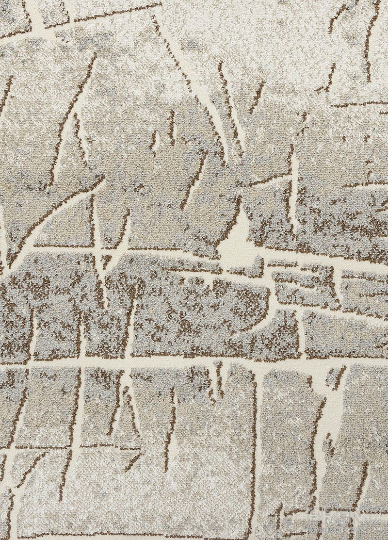 Metrážový koberec VICTORIA 8007 - 0444 abstraktní šedobéžový
