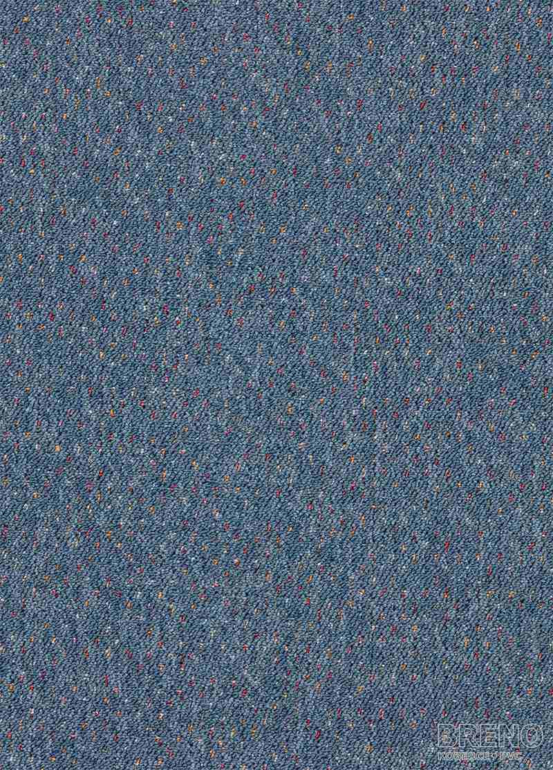 Metrážny koberec VIRTUOSE 84 denim modrý s jemným farebným melírom
