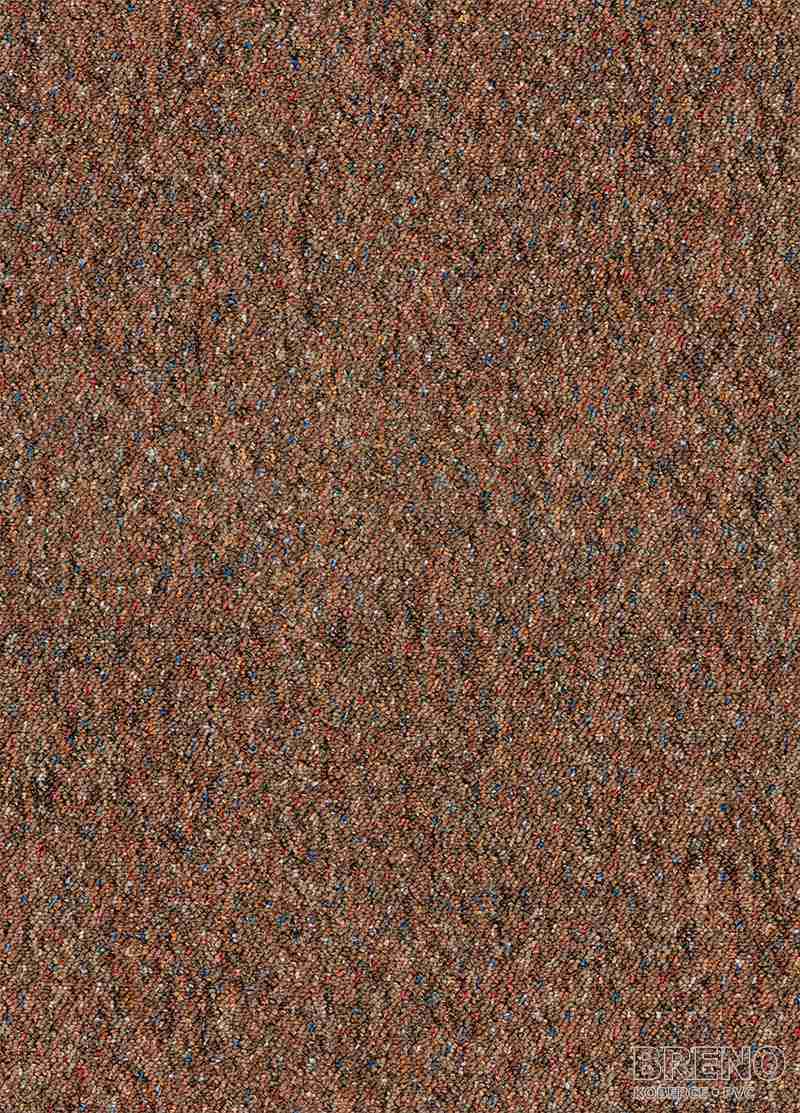 Metrážny koberec VIRTUOSE 97 hnedý s jemným farebným melírom