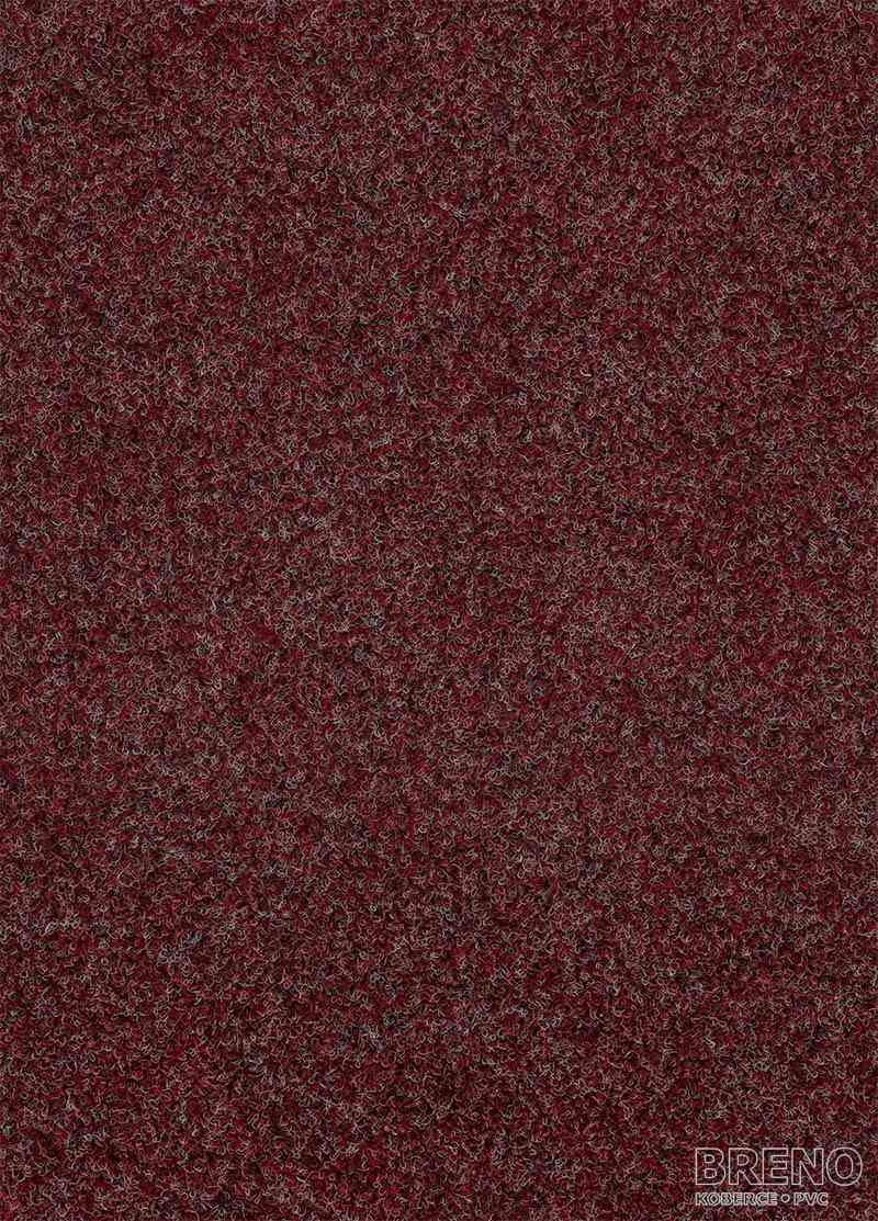 Metrážový koberec ZENITH (SANTANA, ZERO) 93 červený