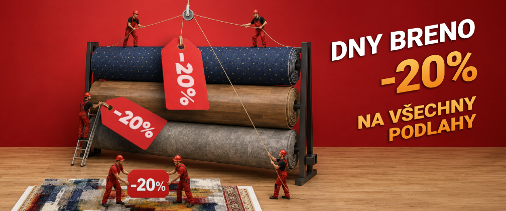 dny breno sleva 20% na všechny podlahy