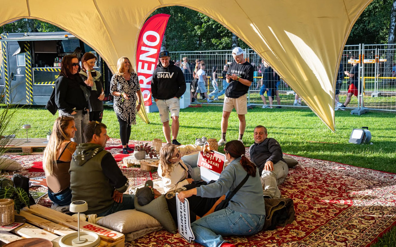 Breno chill zóna na festivalu Den fotbalu Polička
