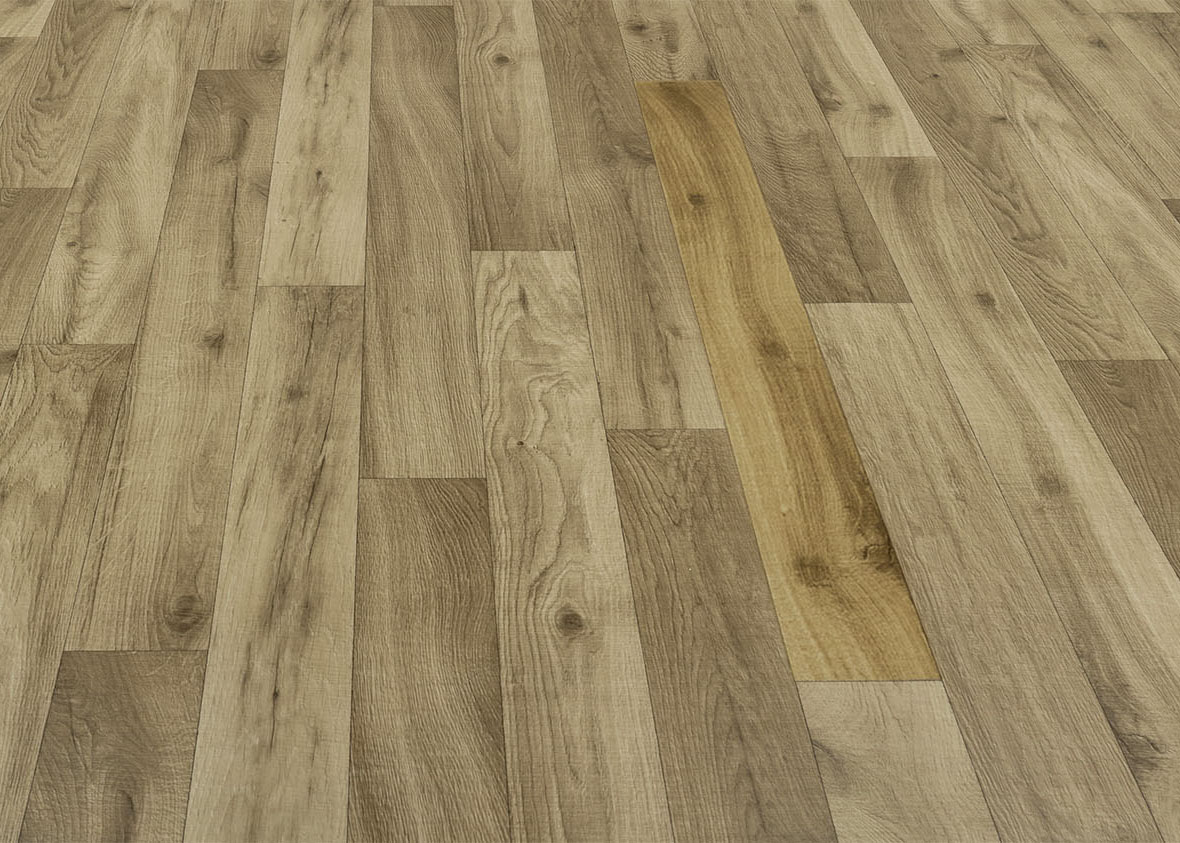 PVC podlaha po výmene novej lamely.