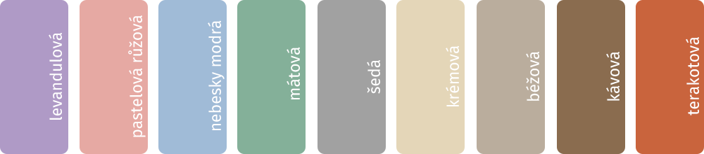 paleta pastelových a neutrálnych farieb do detskej izby