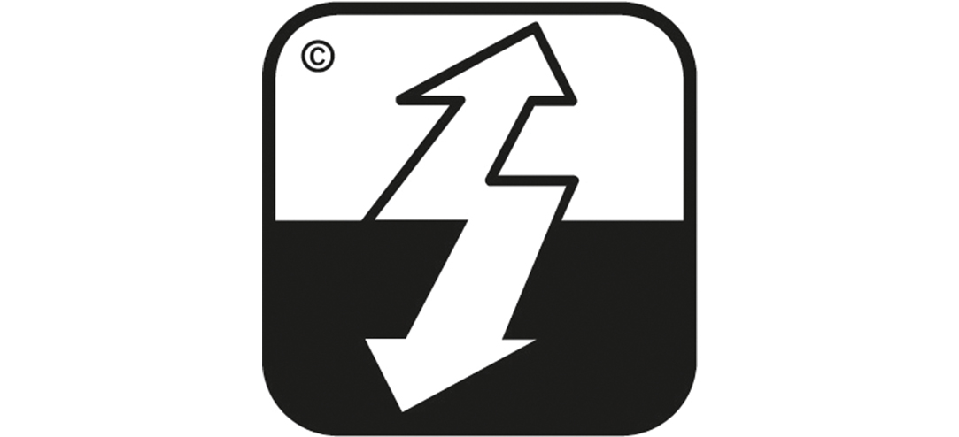 Piktogram pro antistatické vlastnosti.