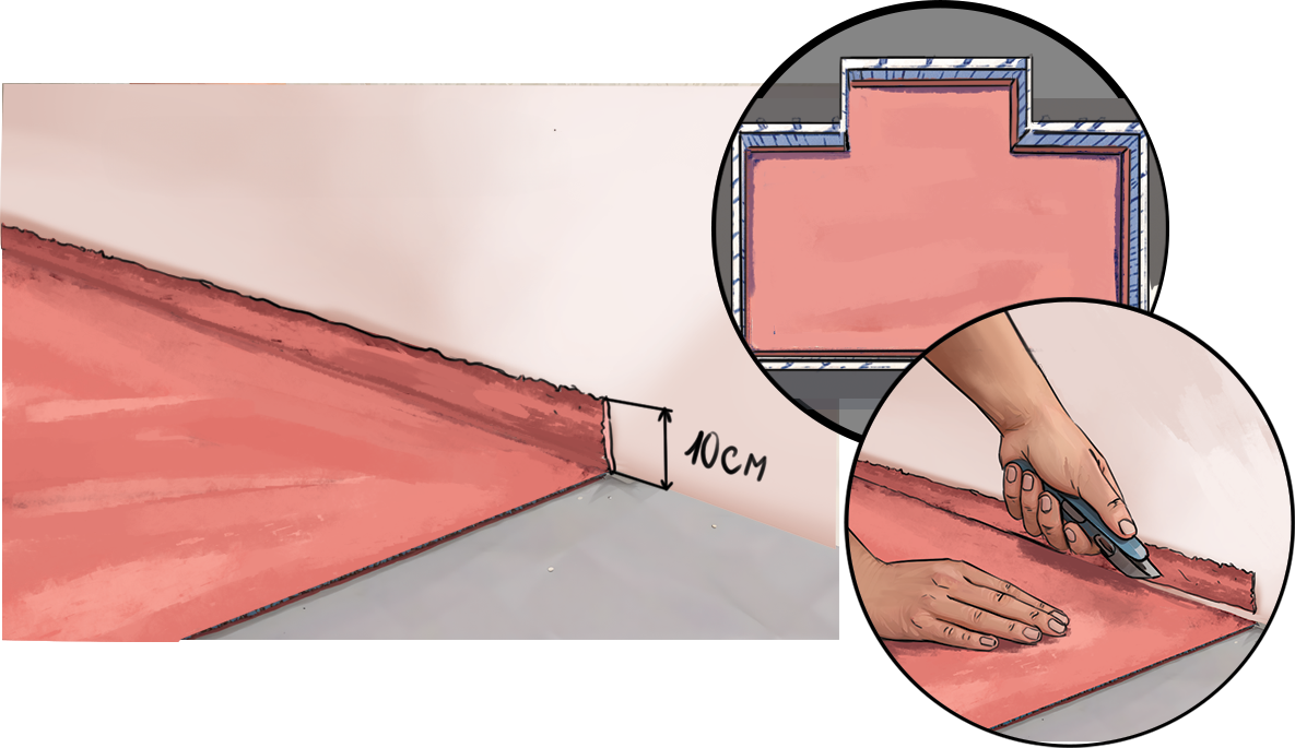 pokládka koberca rezanie